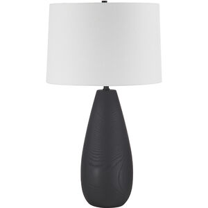 Tala 29.5 inch 100 watt Matte Black Table Lamp Portable Light