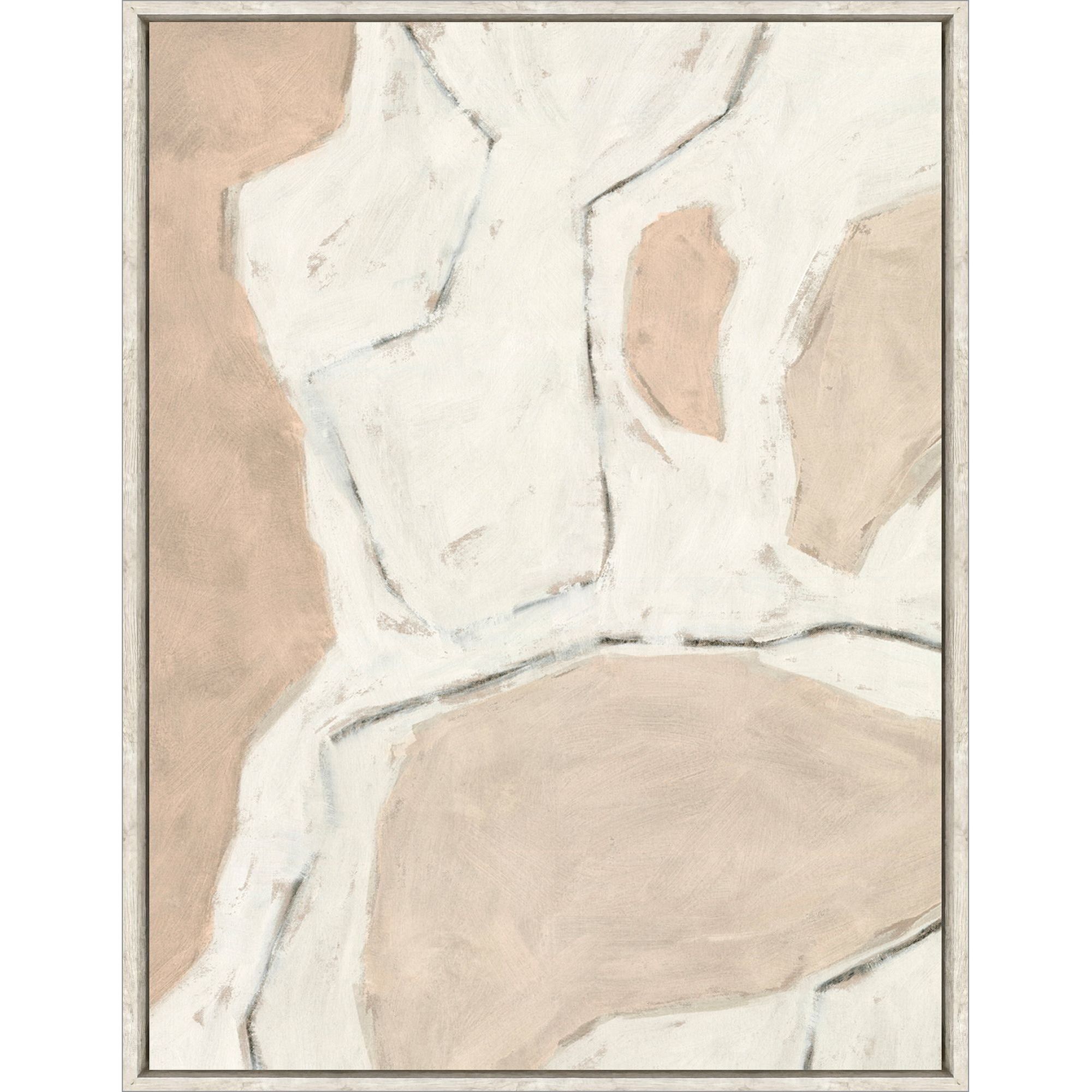 Conversations Pink and Beige and Neutral Canvas