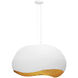 Baleia 4 Light 36 inch White Chandelier Ceiling Light