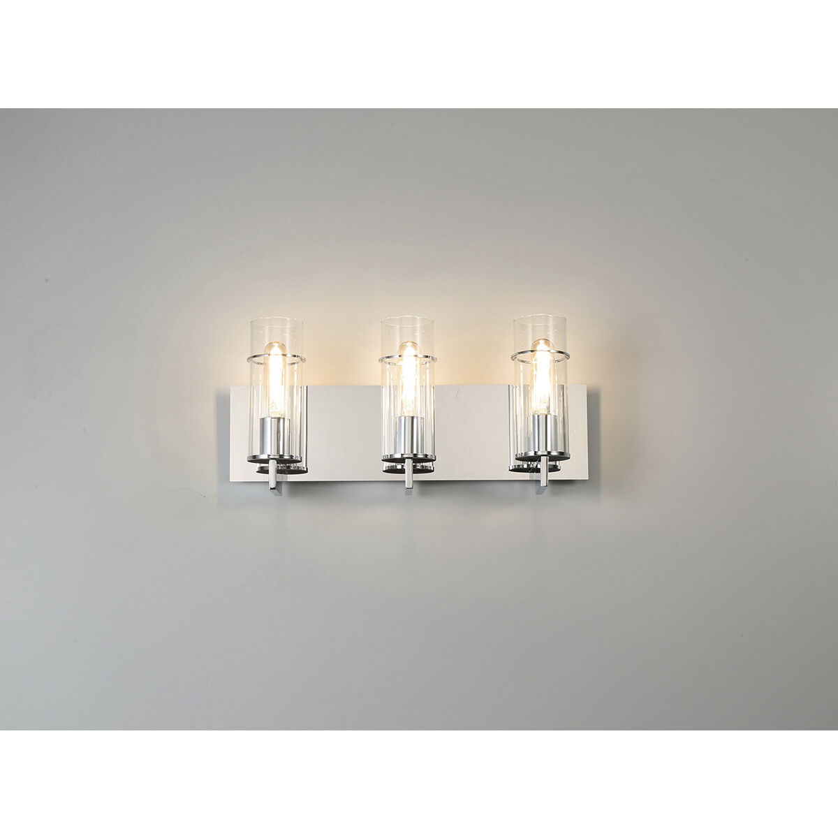 Pista 3 Light 19 inch Chrome Vanity Light Wall Light