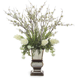 Leah White Decorative Flower