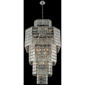 Livelli 25 Light 37 inch Polished Chrome Foyer Pendant Ceiling Light