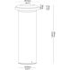 State 10 watt Black Outdoor Bollard