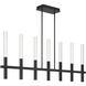 Benicio Linear Chandelier Ceiling Light in Black
