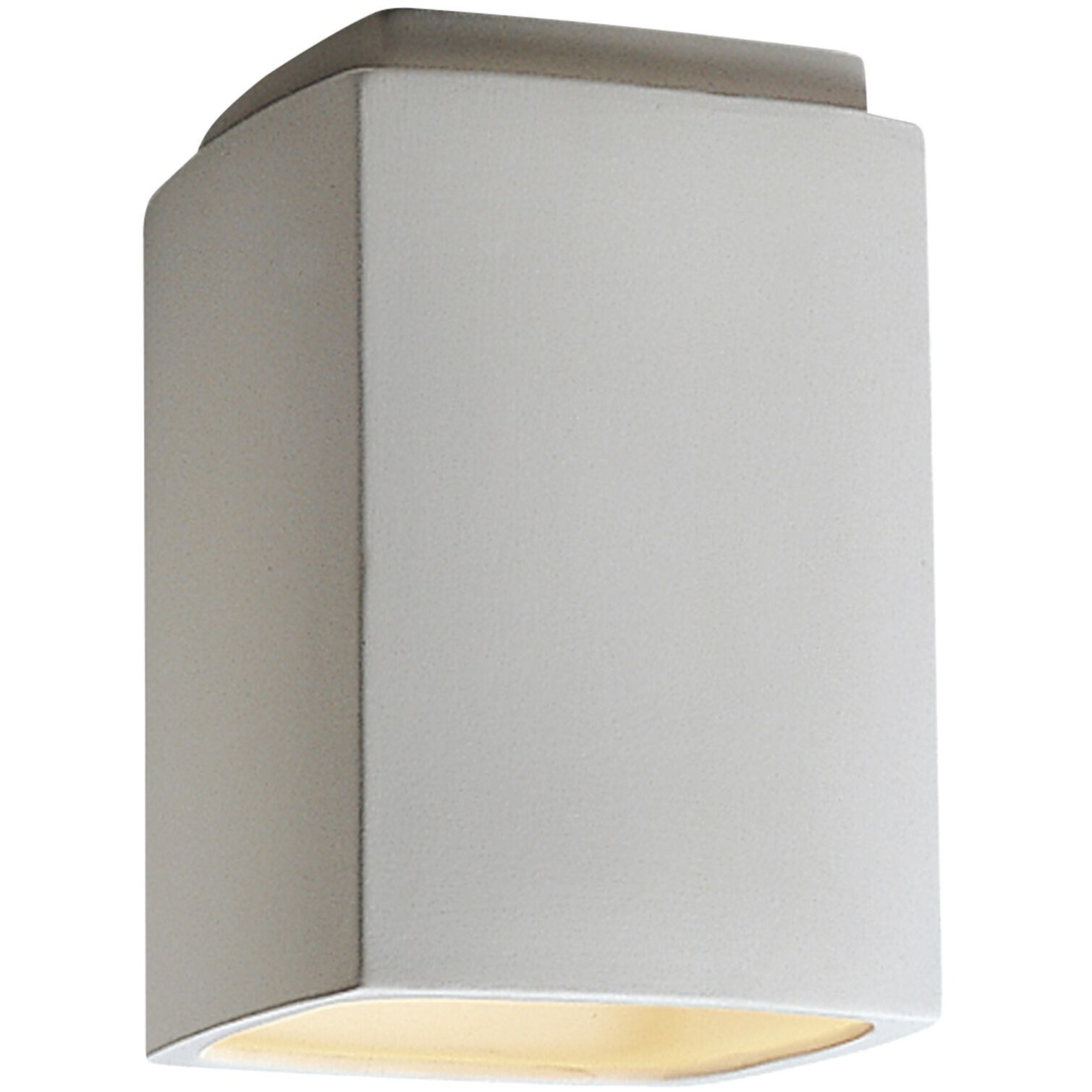 Radiance Rectangle LED 6.5 inch Hammered Copper Outdoor Flush-Mount