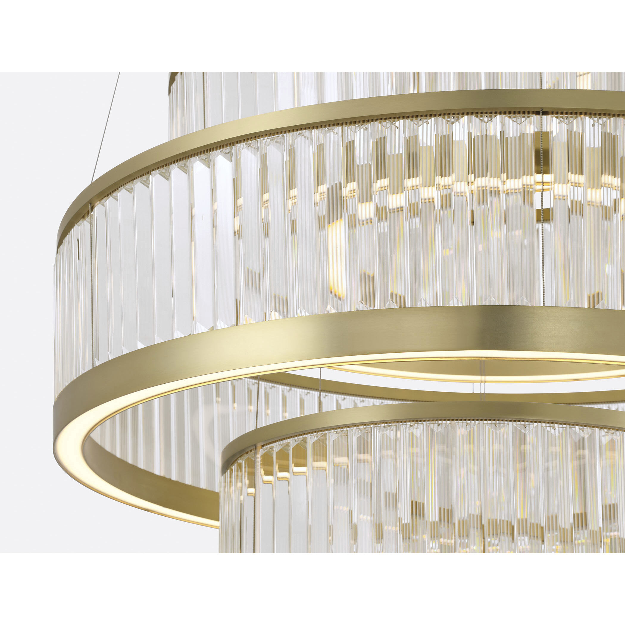 Empra LED 47.25 inch Gold Grand Chandelier Ceiling Light