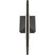 Aelin LED 18 inch Matte Black Outdoor Wall Sconce