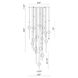 Barletta LED 32 inch Black Chandelier Ceiling Light