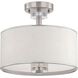 Savvy 3 Light 13 inch Satin Nickel Pendant Ceiling Light