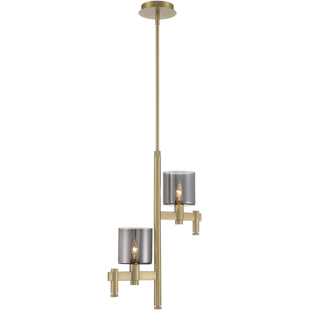 Decato 2 Light 5.5 inch Gold Chandelier Ceiling Light