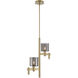 Decato 2 Light 5.5 inch Brushed Gold Pendant Ceiling Light