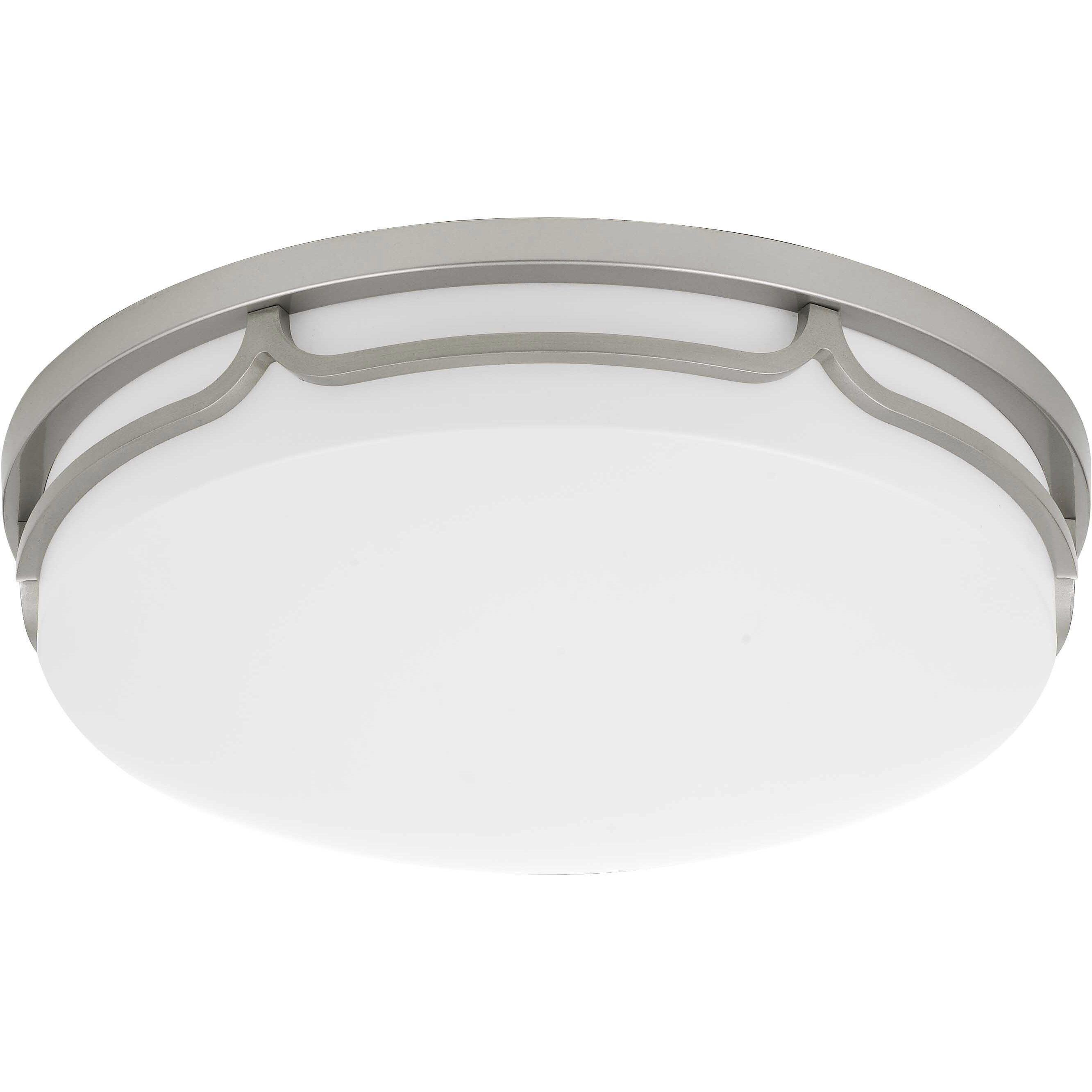 Signature 1 Light 14 inch Painted Steel Flush Mount Ceiling Light
