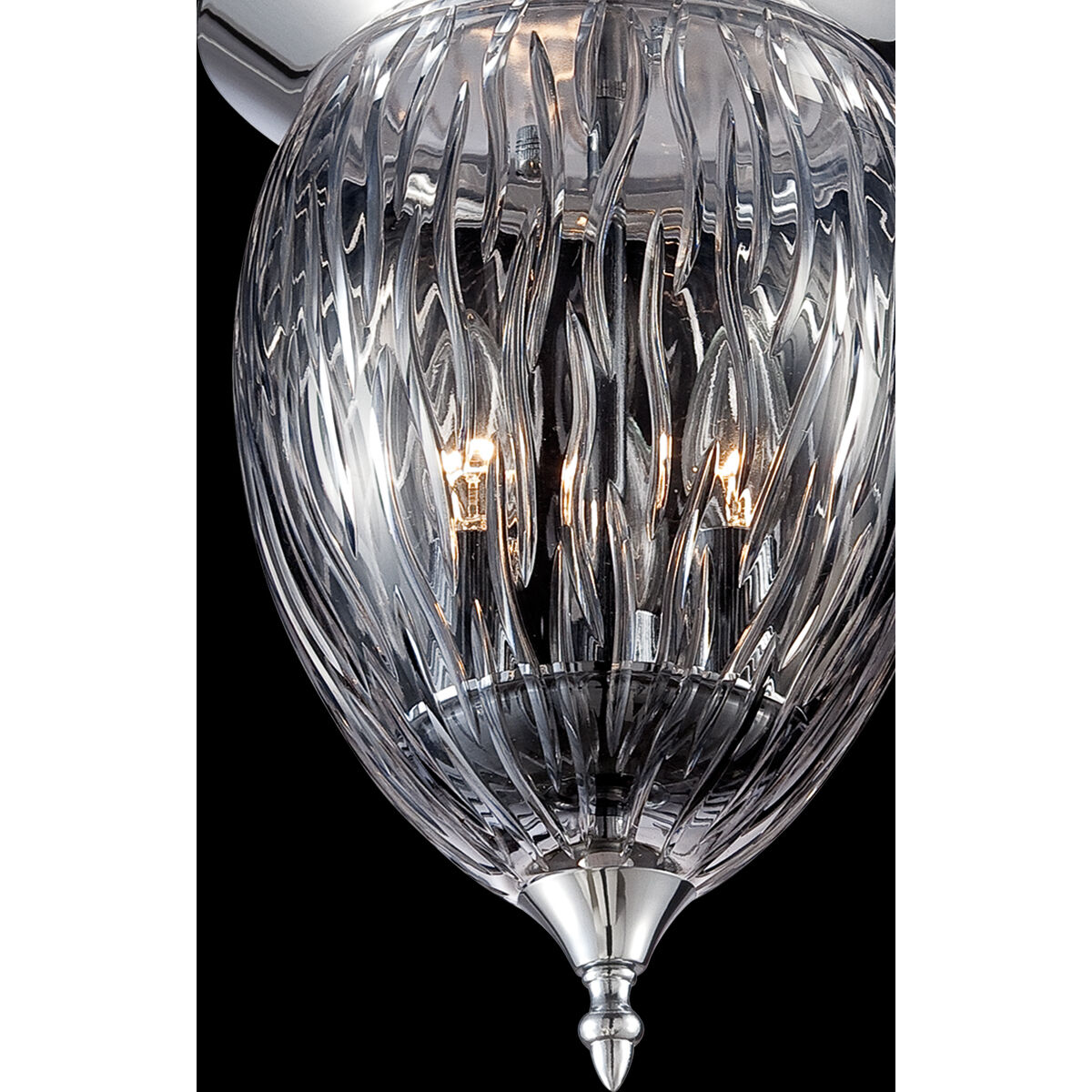 Hazel 3 Light 10 inch Chrome Flush Mount Ceiling Light