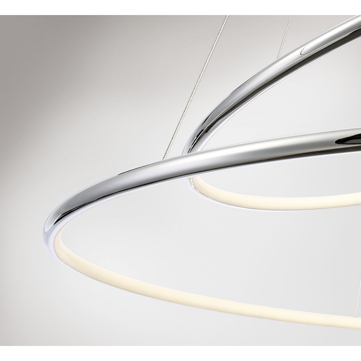 Valley LED 31.5 inch Chrome Chandelier Ceiling Light, Large