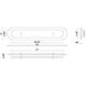 Tramore 1 Light 30 inch Black Outdoor Wall Sconce in Alabaster
