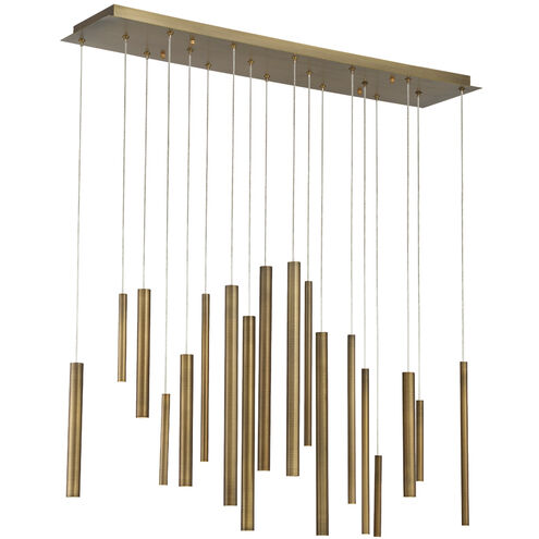 Santana LED 10 inch Brass Chandelier Ceiling Light