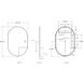 Linden 36 X 24 inch Matte Black LED Mirror
