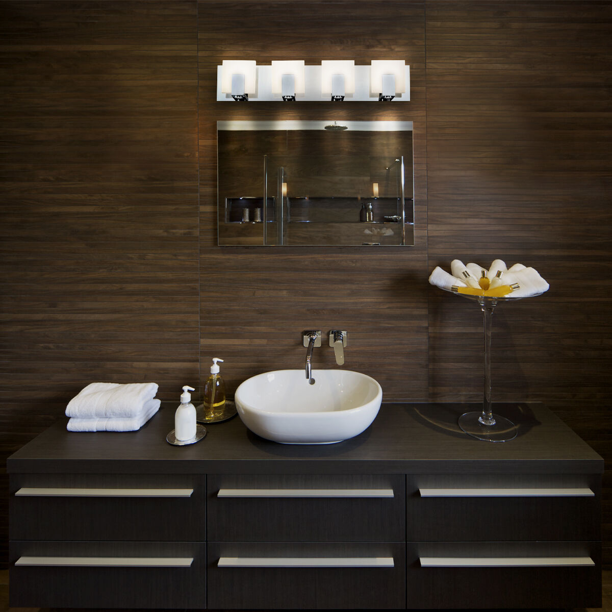 Canmore LED 27 inch Black Vanity Light Wall Light