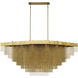 Bloomfield LED 28.5 inch Gold Chandelier Ceiling Light