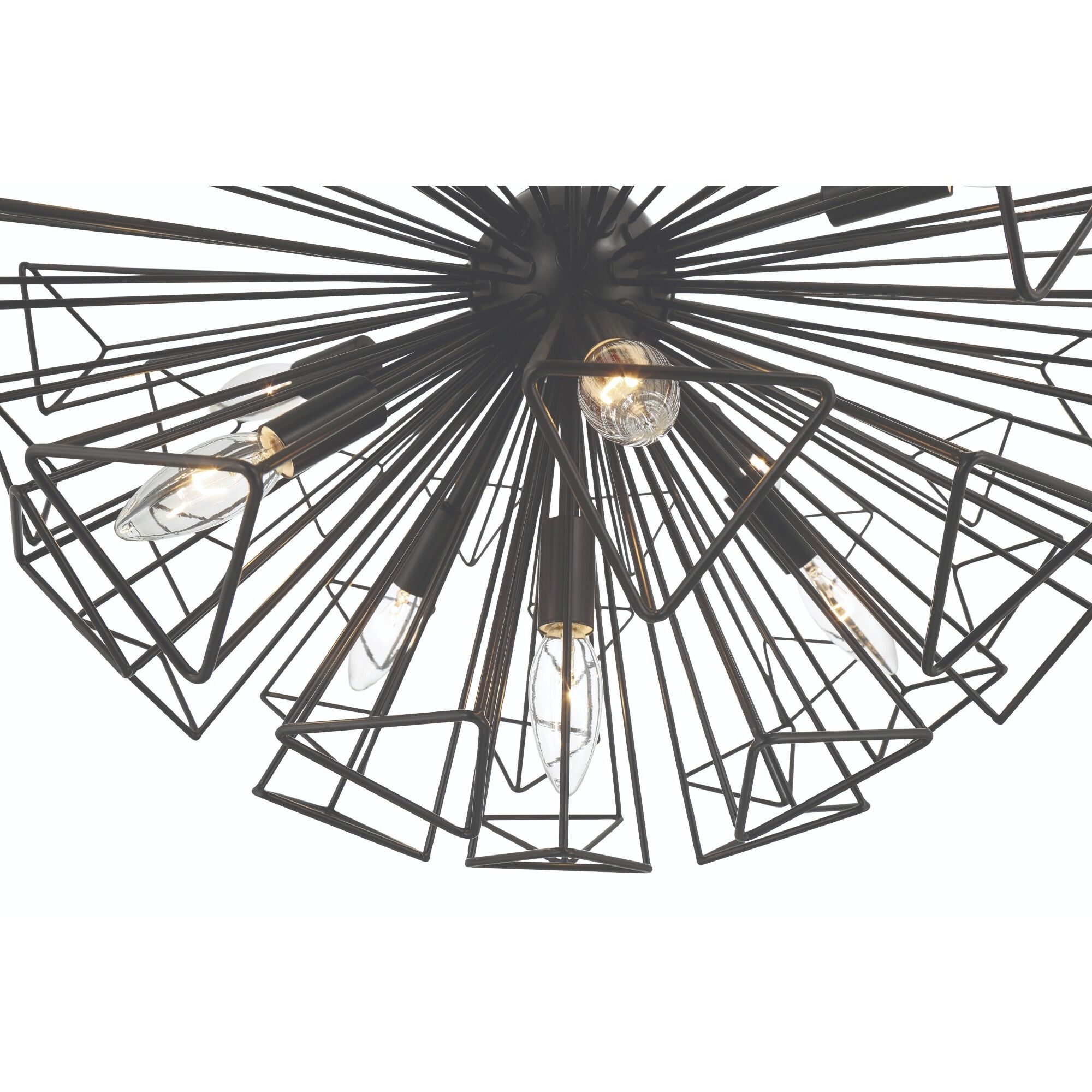 Dendelio 9 Light 22.5 inch Black Chandelier Ceiling Light