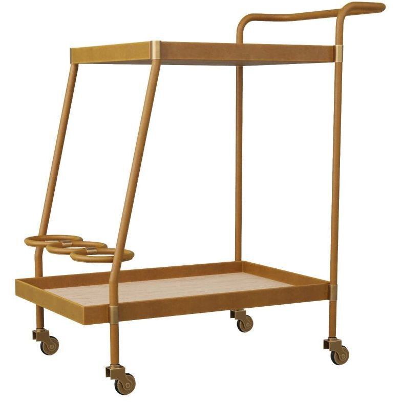 Sanders 33.5 inch Russet Bar Cart