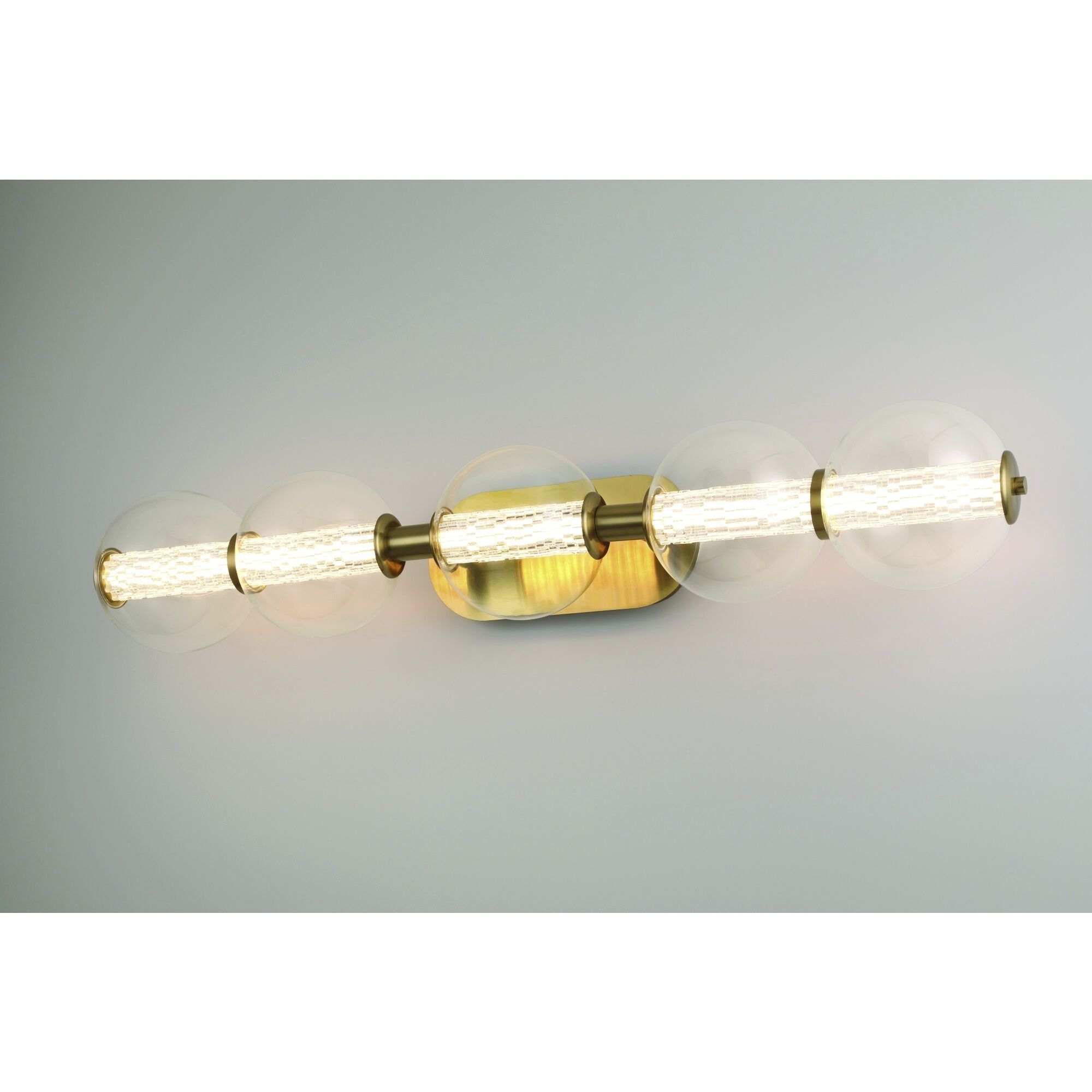Atomo 5 Light 38 inch Gold Vanity Light Wall Light