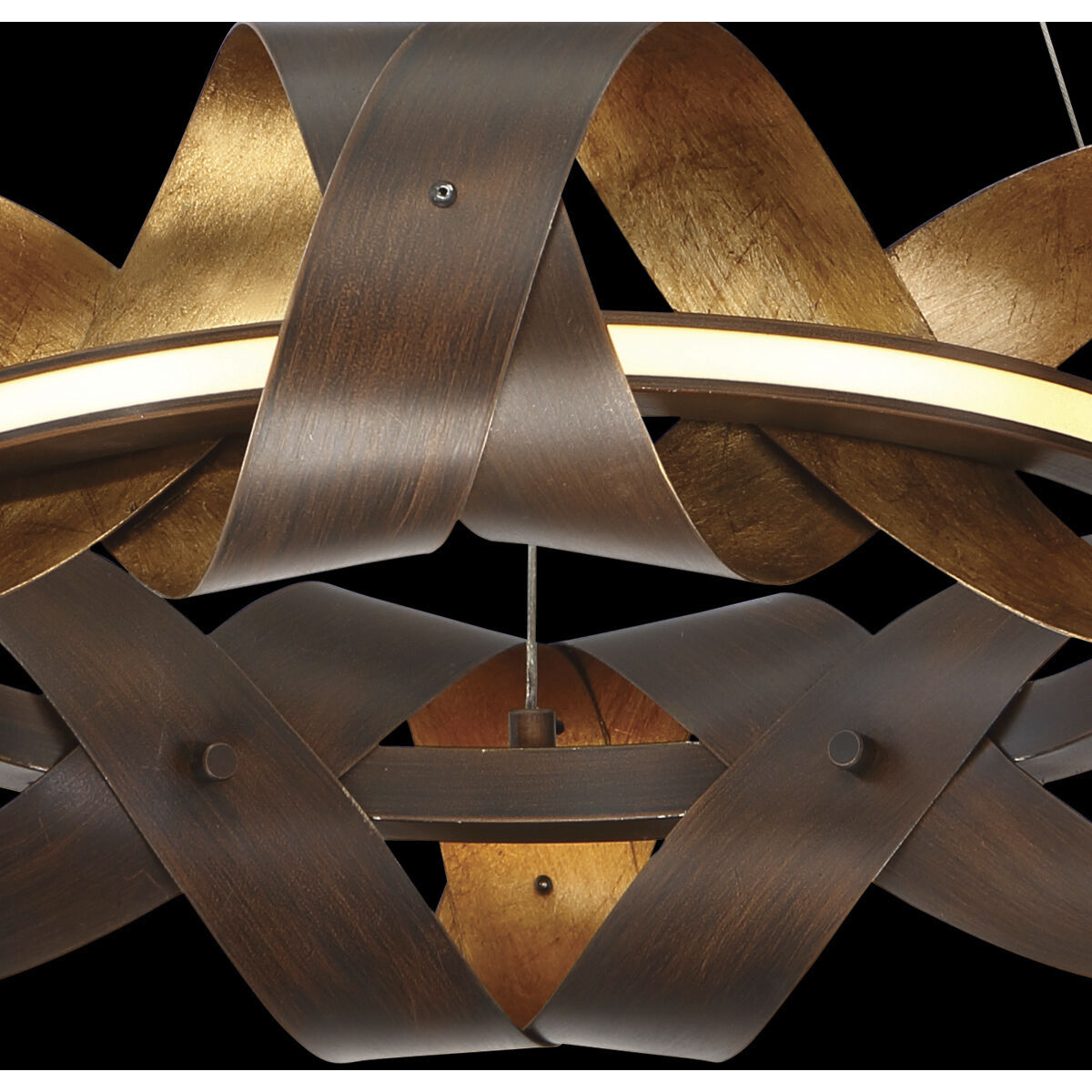Banderia LED 3.5 inch Bronze and Gold Pendant Ceiling Light