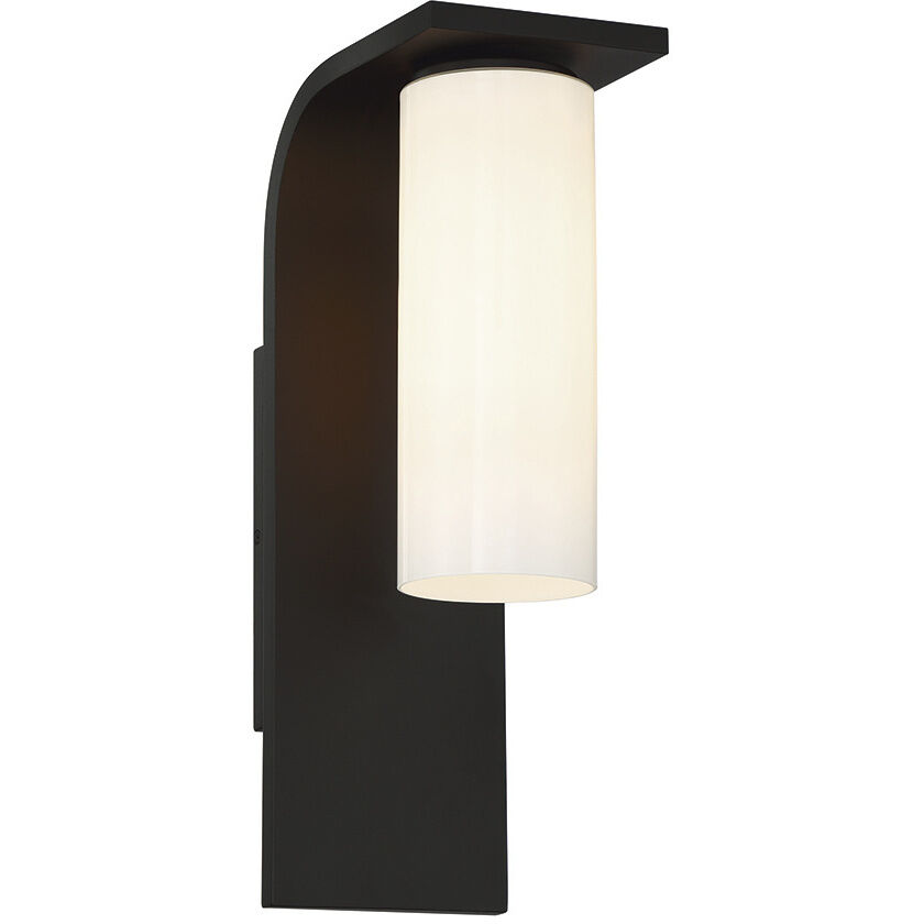Colonne 1 Light 15 inch Black Outdoor Wall Sconce