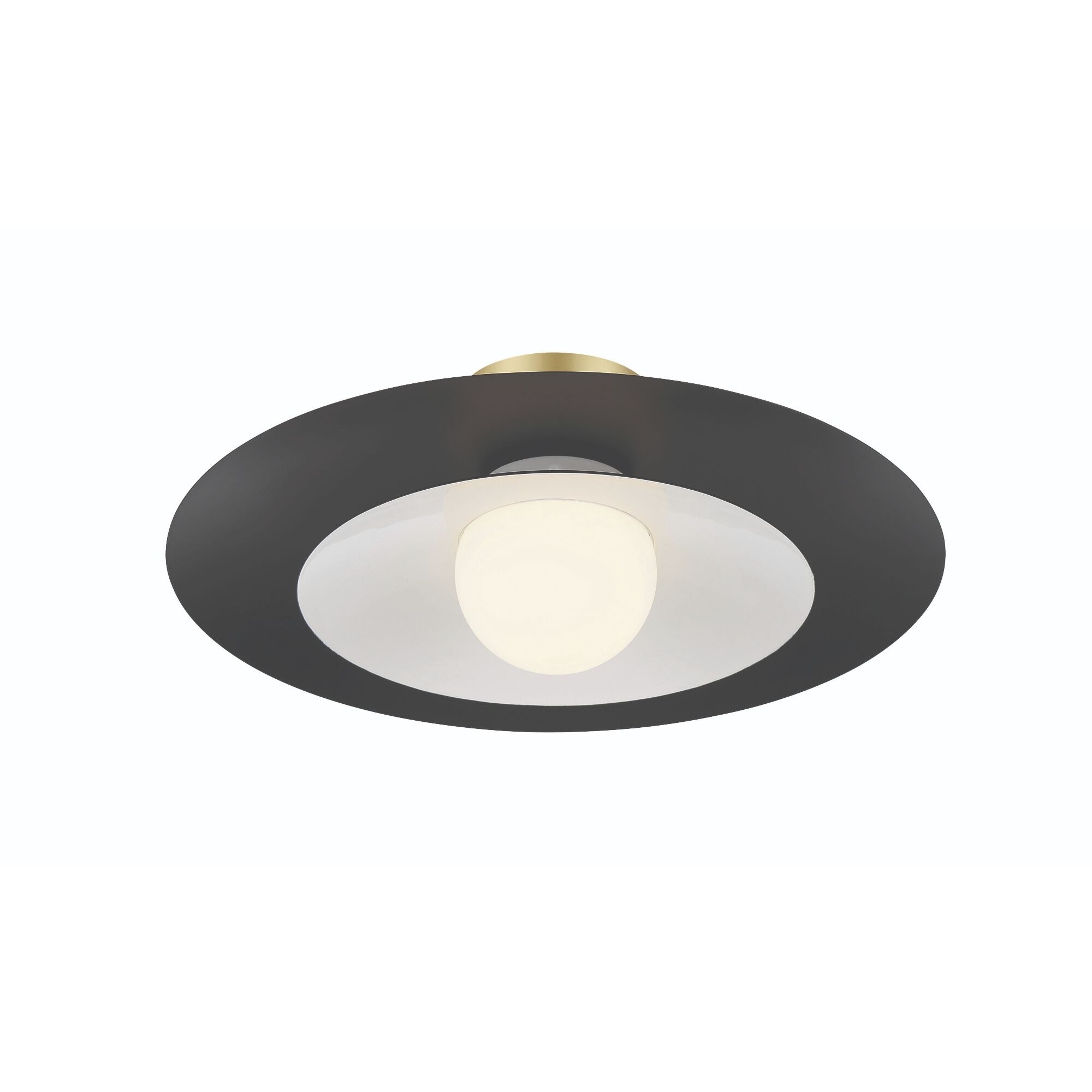Welsh LED 18 inch Black Flush Mount Ceiling Light