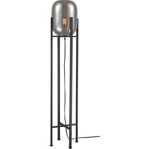 Cravate Noir 48 inch 60 watt Black with Silver Floor Lamp Portable Light
