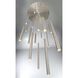 Santana LED 10 inch Brass Chandelier Ceiling Light