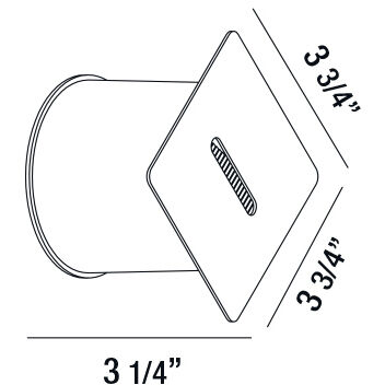 Ontario LED 4 inch Stainless Steel Outdoor Wall Mount