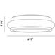 Muir LED 15 inch Satin Nickel Flush Mount Ceiling Light, Large