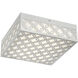 Clover 1 Light 12 inch Aged Silver Outdoor LED Flush Mount