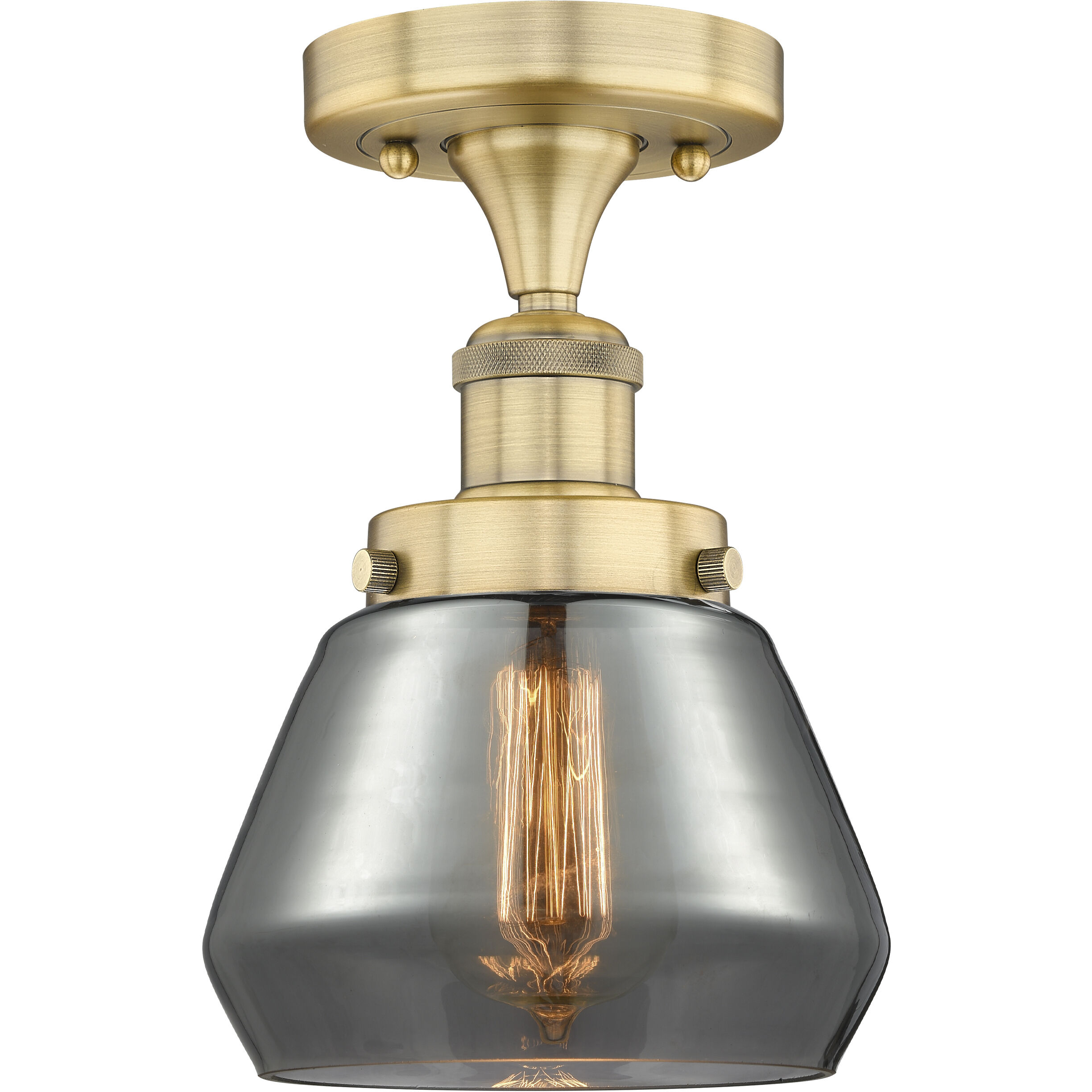 Fulton 1 Light 6.50 inch Semi-Flush Mount