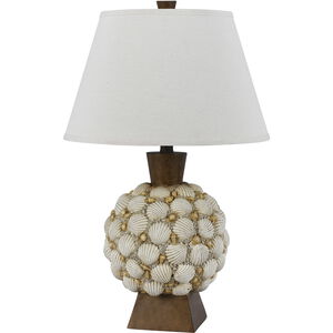 Seashell 25 inch 150 watt Shell Table Lamp Portable Light