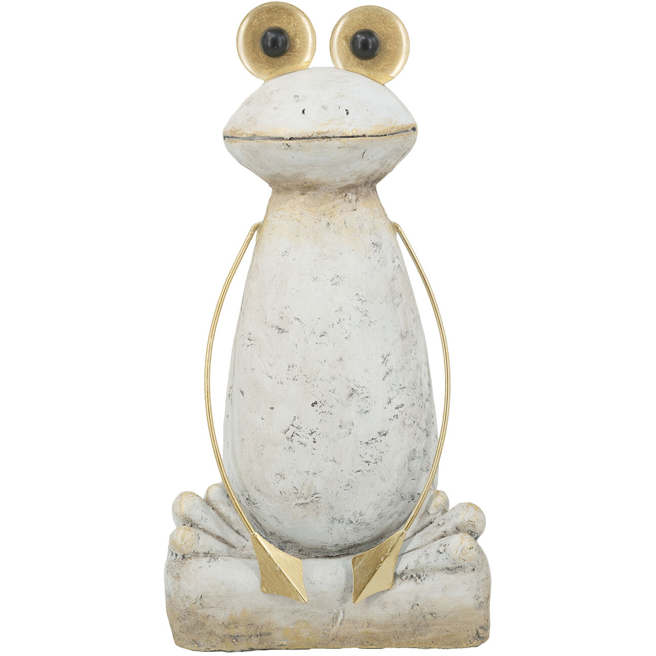 Anita White and Gold Statue