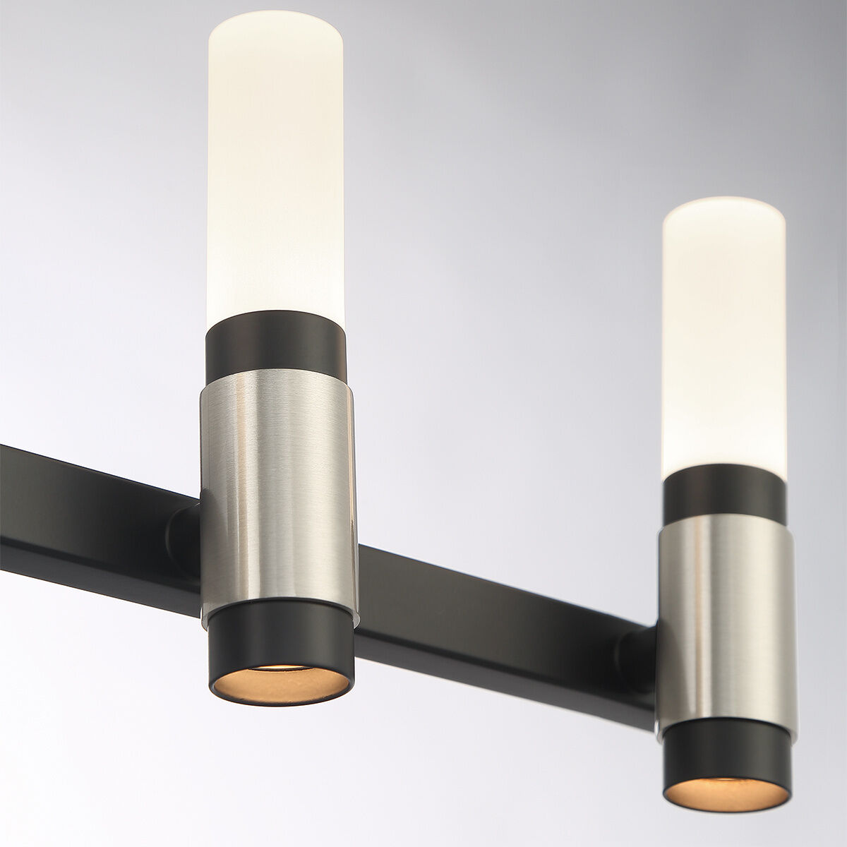 Albany LED 26.5 inch Silver and Black Vanity Light Wall Light