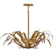 Kagra 12 Light 42 inch Brass Chandelier Ceiling Light
