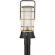 Rivamar 1 Light 22.75 inch Gold and Black Outdoor Post Mount