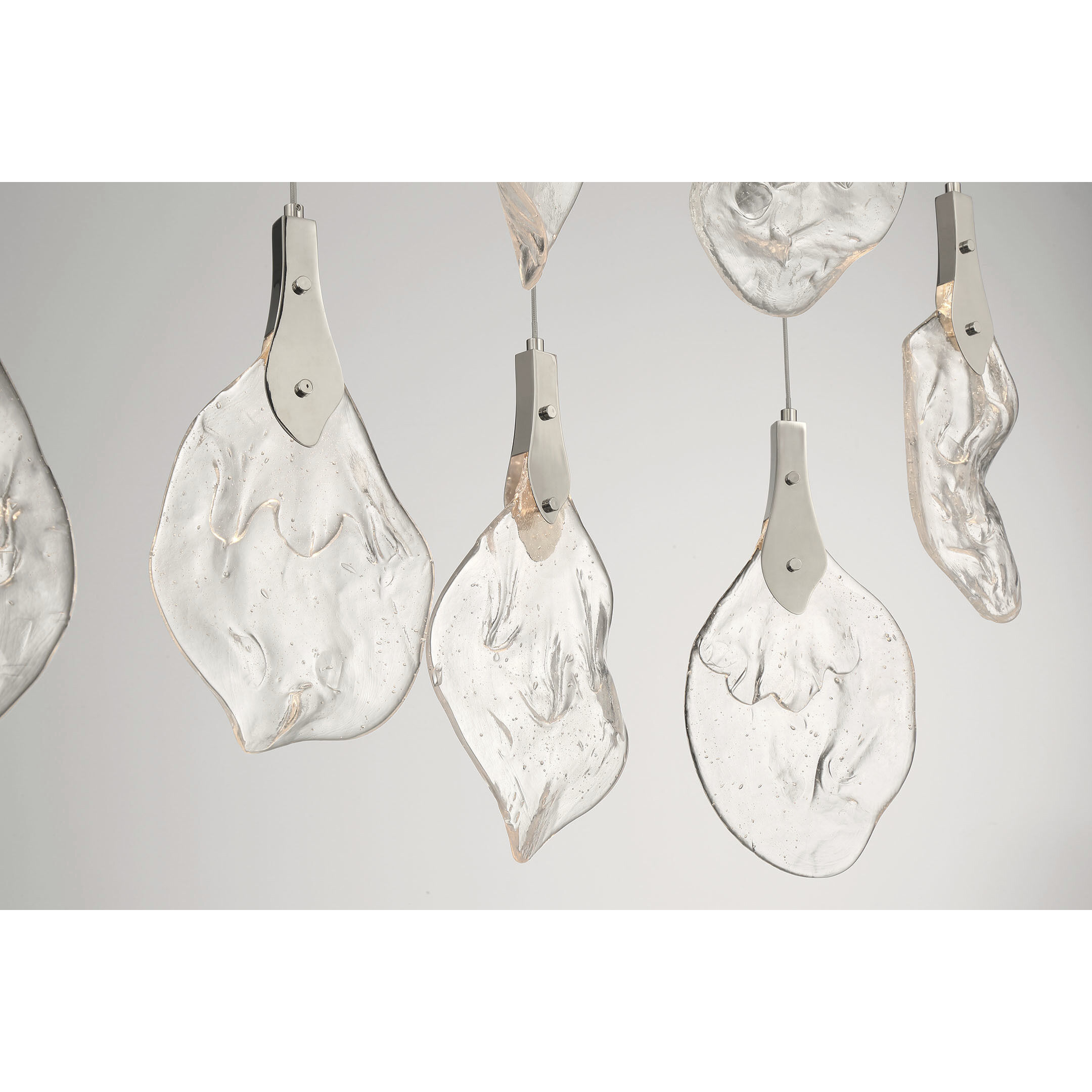 Jateo LED 51.25 inch Polished Nickel Linear Chandelier Ceiling Light