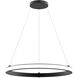 Mucci LED 32 inch Matte Black Pendant Ceiling Light
