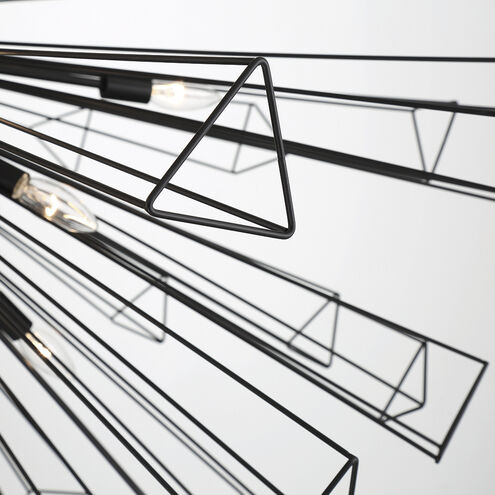 Dendelio 35 Light 54 inch Black Chandelier Ceiling Light