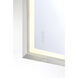 Artell 36 X 24 inch Brushed Silver LED Mirror