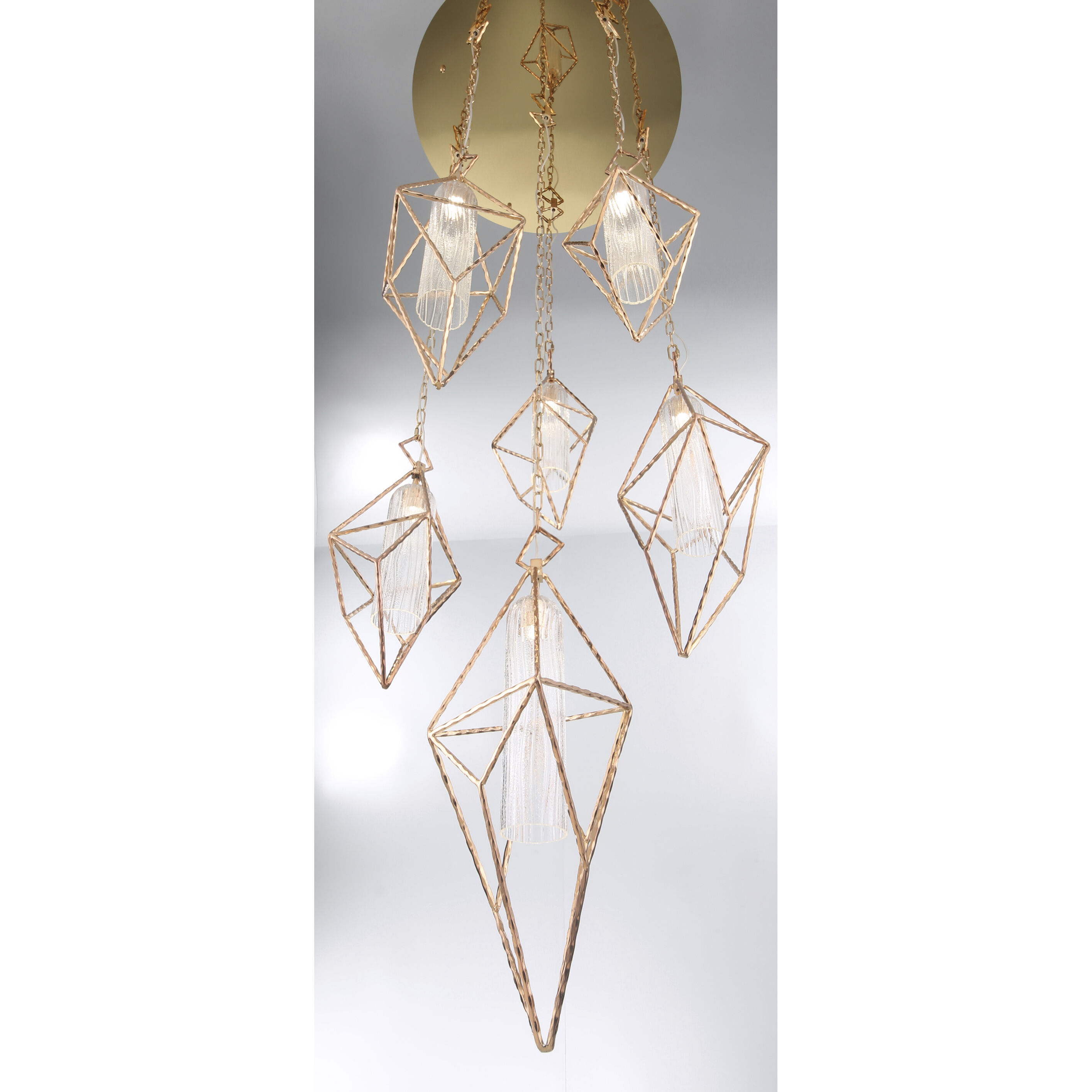Verdino LED 8 inch Rose Gold Pendant Ceiling Light, Small