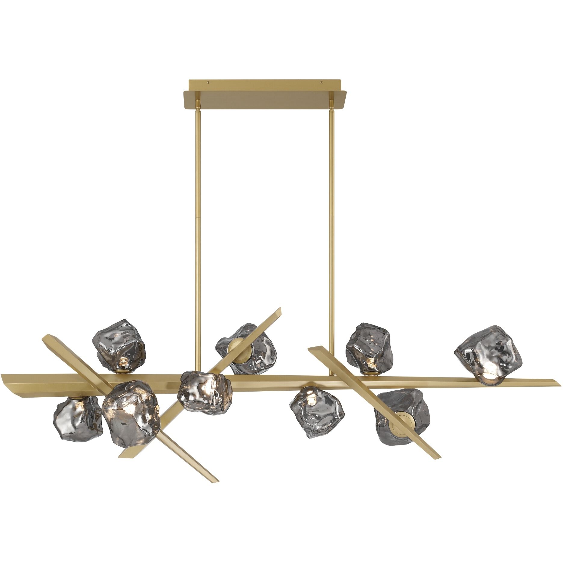 Thorah Linear Chandelier Ceiling Light in Gold