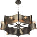 Metallo 8 Light 30 inch Bronze Chandelier Ceiling Light