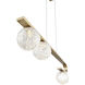 Phillimore LED 4 inch Brushed Gold Pendant Ceiling Light