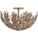 Jalore 3 Light 22 inch Bronze Semi-Flush Mount Ceiling Light