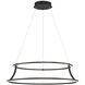 Cadoux LED 30 inch Black Chandelier Ceiling Light